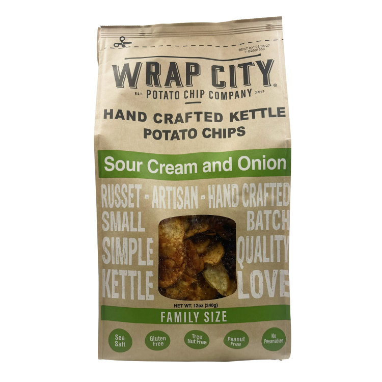 Sour Cream & Onion – Homemade Kettle Potato Chips