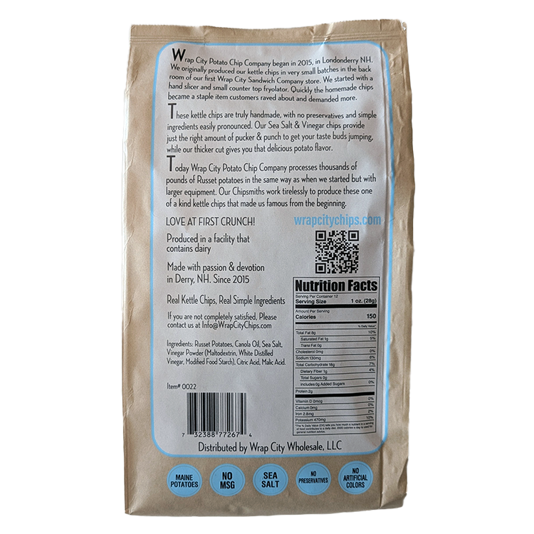 Sea Salt & Vinegar – Homemade Kettle Potato Chips